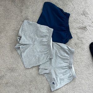 3 pairs of soffe shorts